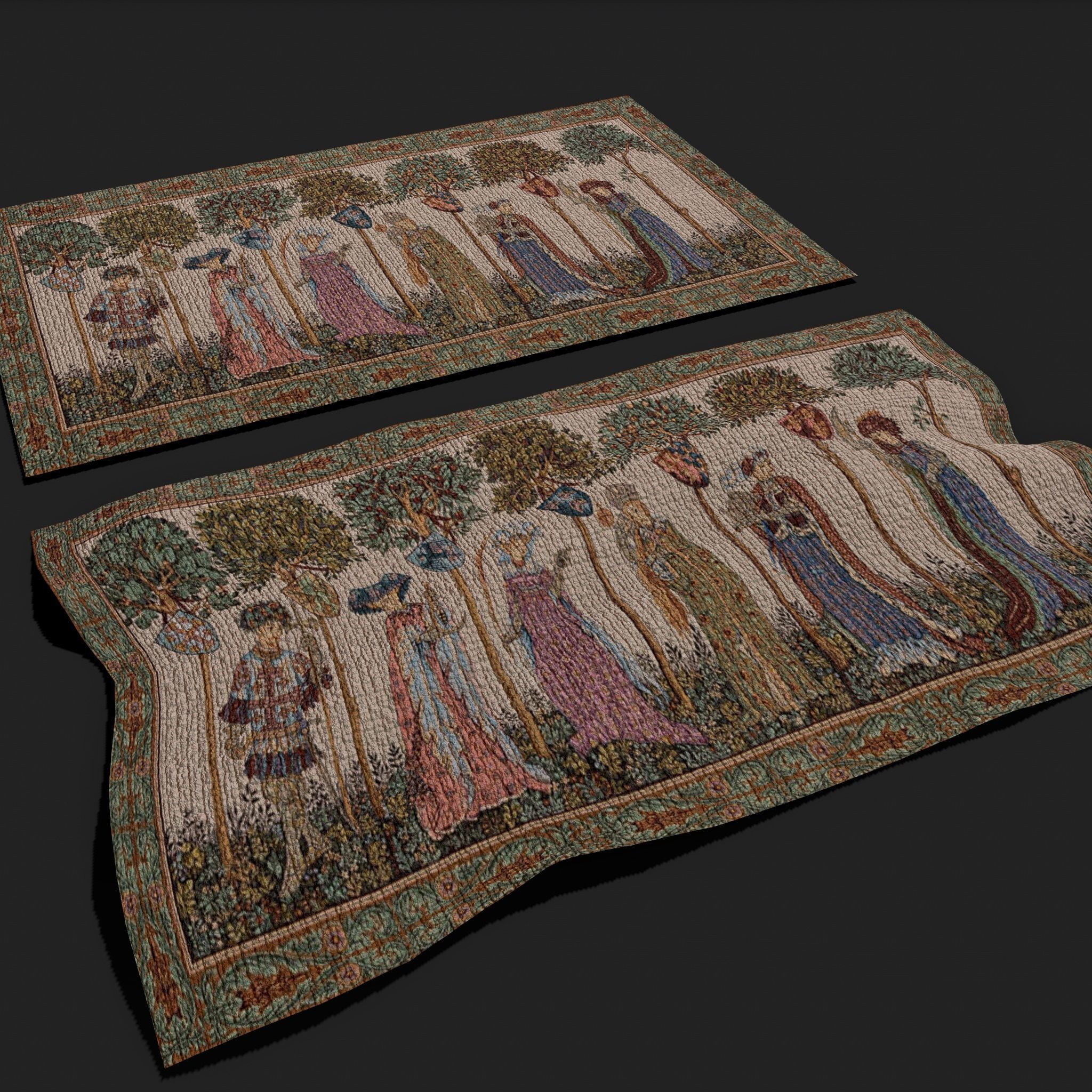 Mantas Castle Tapestry Low-poly 3D model_18