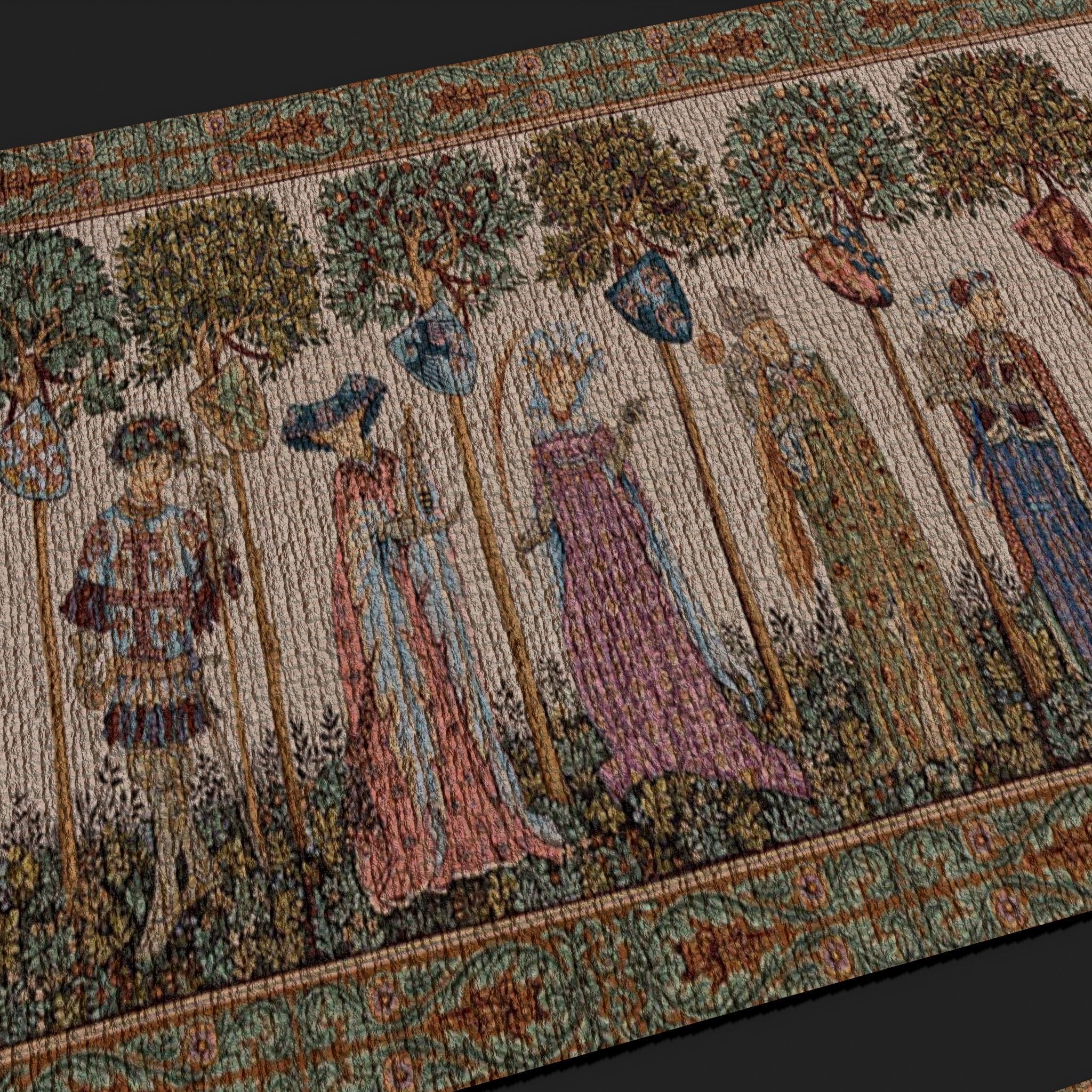 Mantas Castle Tapestry Low-poly 3D model_20