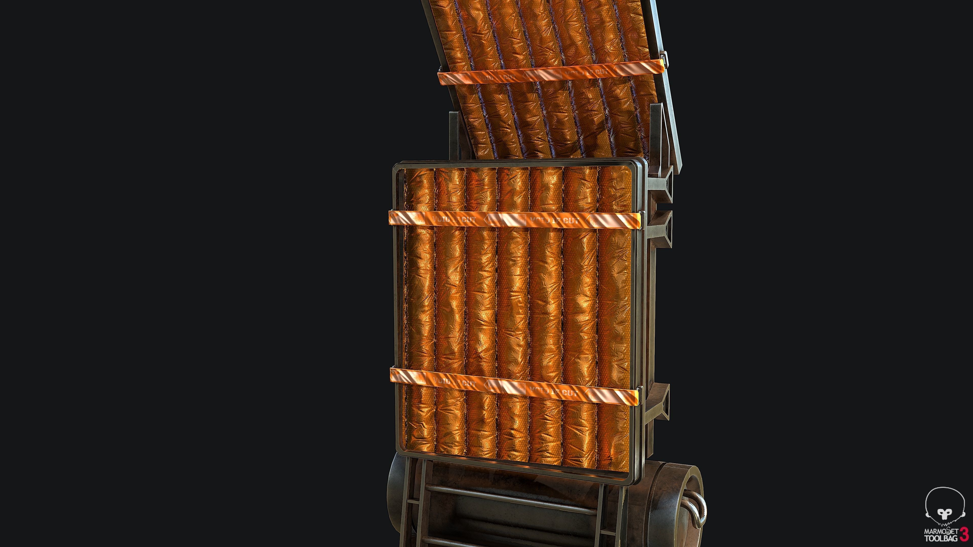 Sci-Fi Solar Panel PBR Low-poly 3D model_3