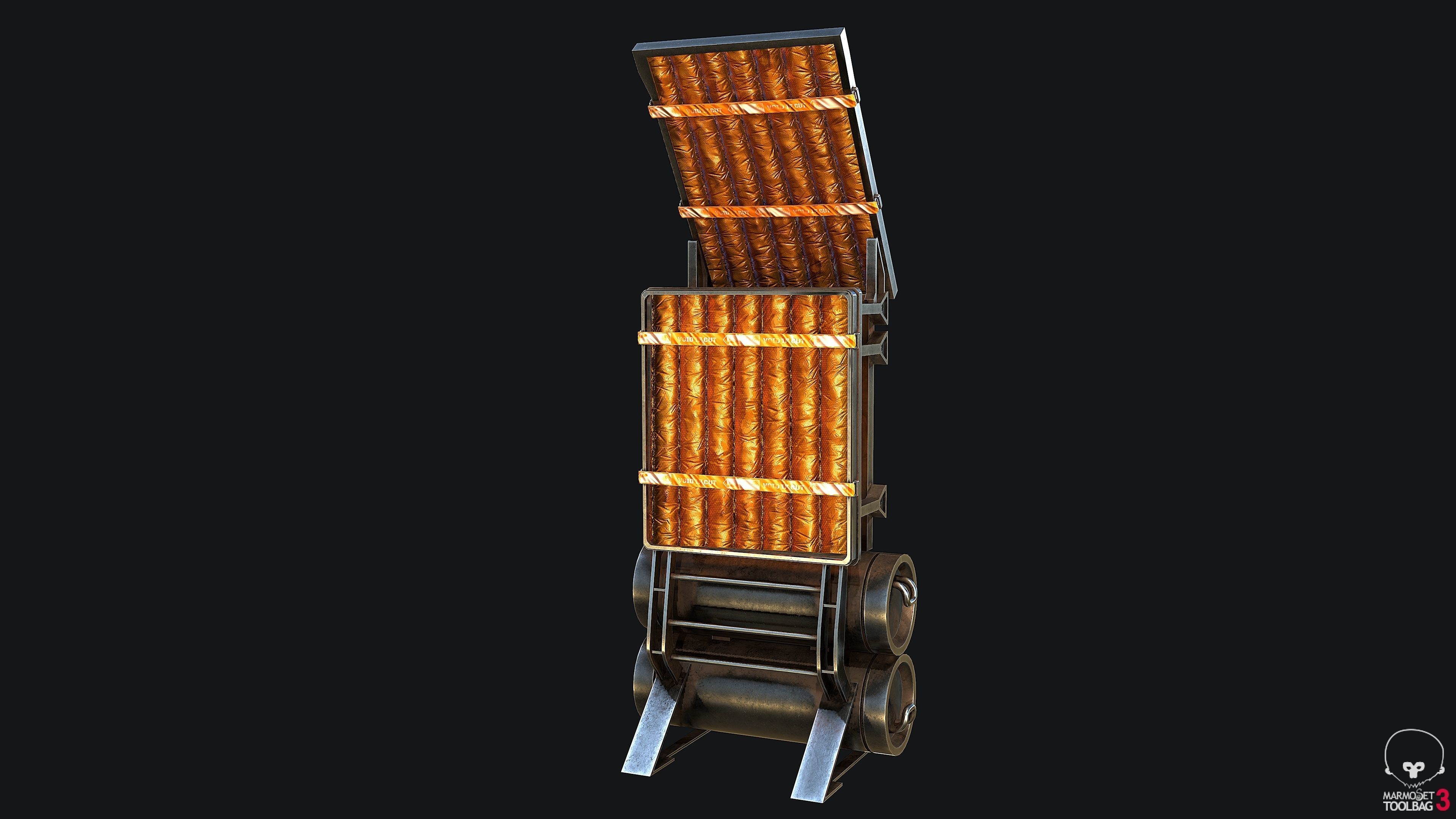 Sci-Fi Solar Panel PBR Low-poly 3D model_2