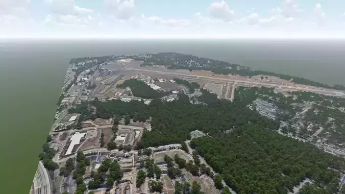 Smith Reynolds Airport - Winston Salem 3D model