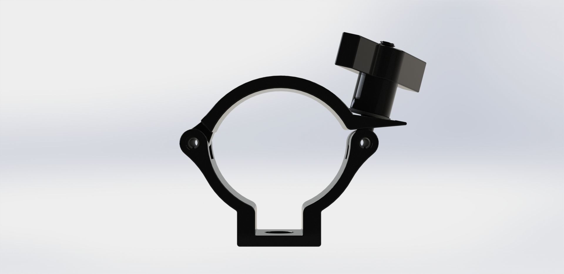 Clamp for pipe 48-51mm 100kg 3D model_2