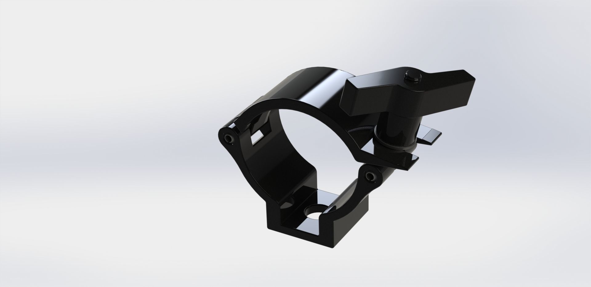 Clamp for pipe 48-51mm 100kg 3D model_1