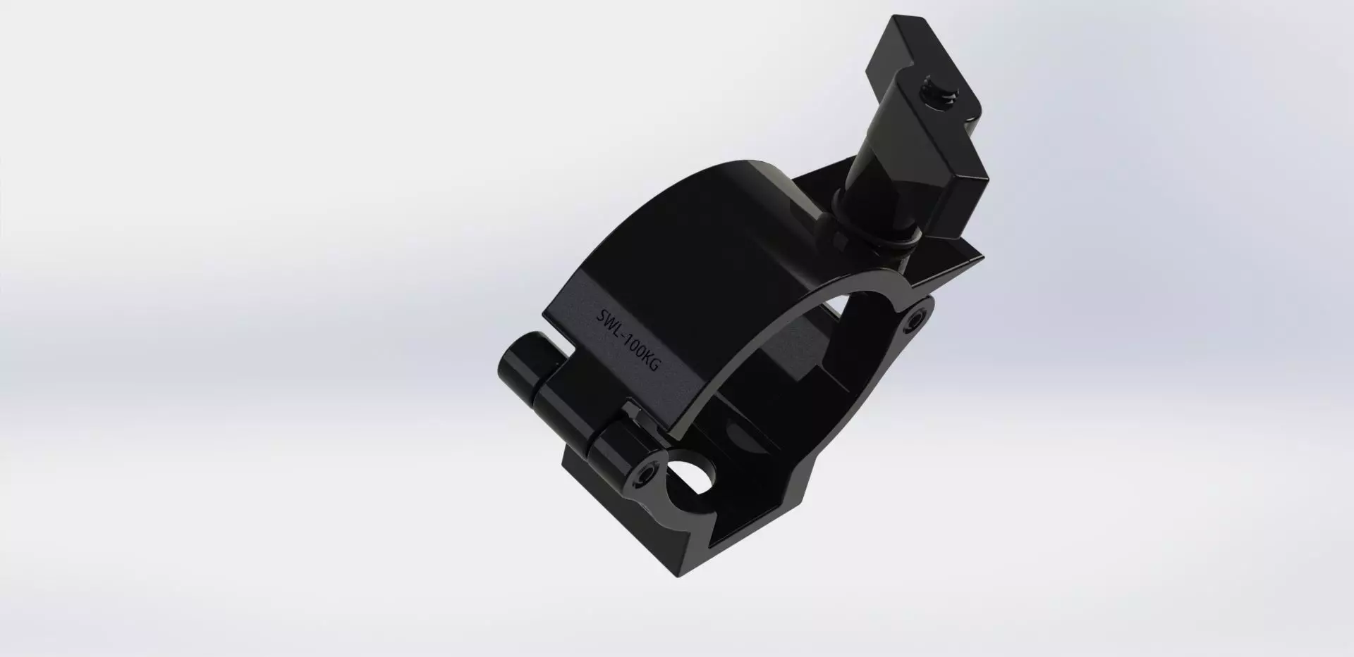 Clamp for pipe 48-51mm 100kg 3D model_0