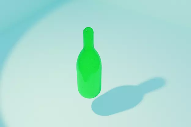 Inhalent capsule Low-poly 3D model_0