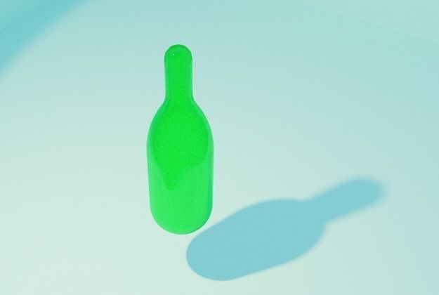 Inhalent capsule Low-poly 3D model_1