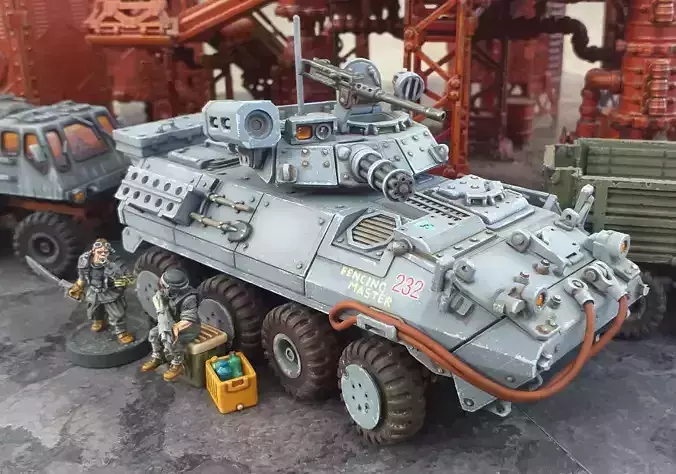 Light Armored Vehicle - 28mm Sci-Fi 3D print model