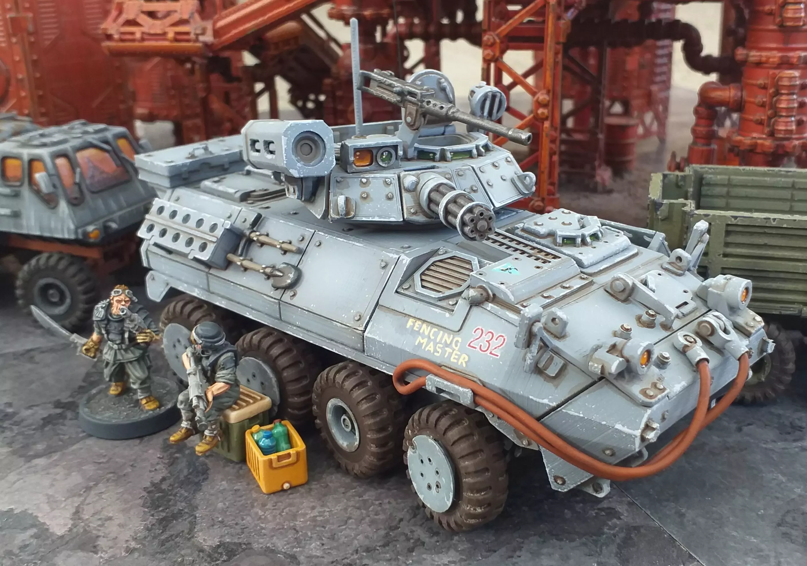 Light Armored Vehicle - 28mm Sci-Fi 3D print model_0