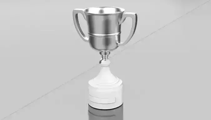 Trophy 3d model silver cup