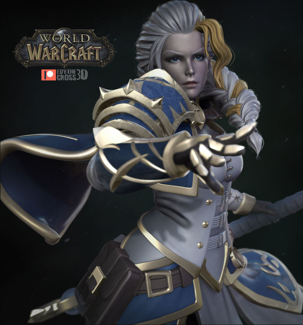 Jaina Proudmoore  - World of Warcraft 3D print model_1