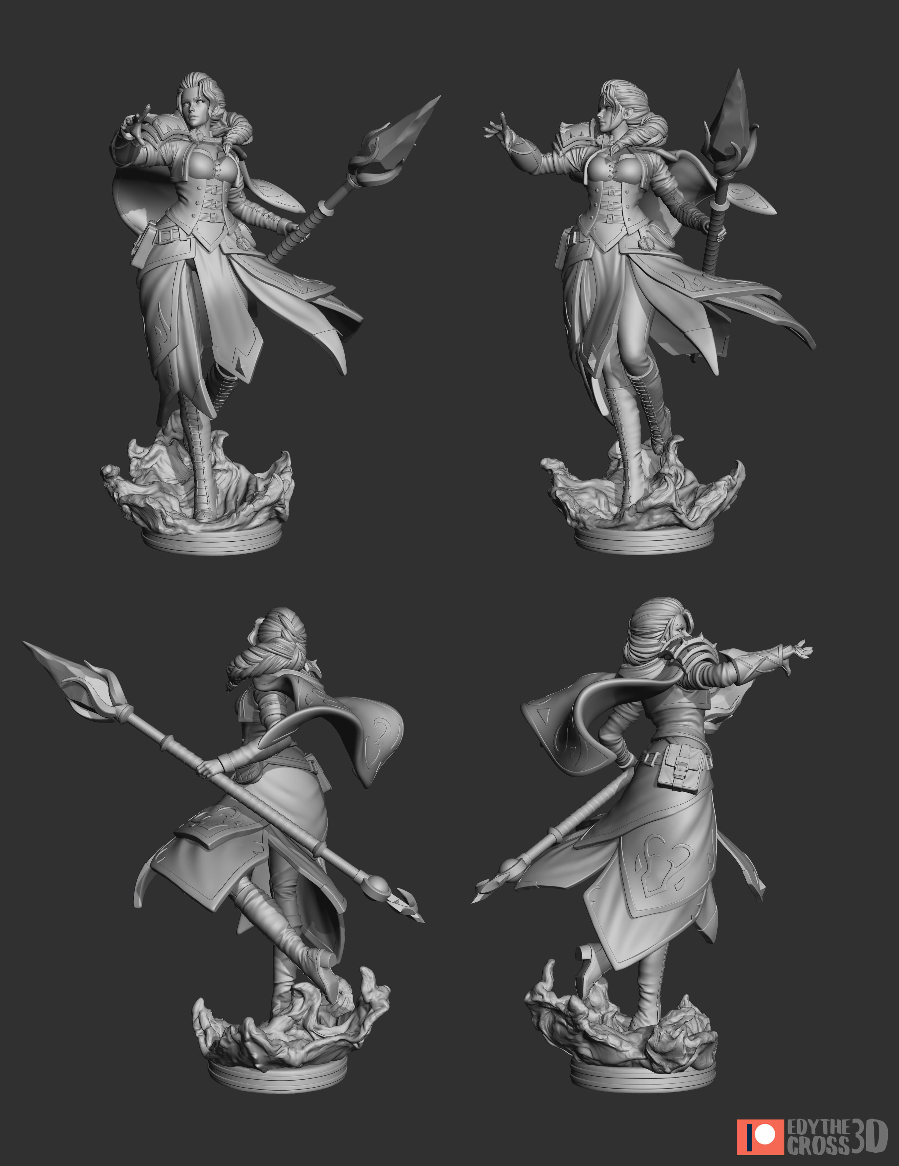 Jaina Proudmoore  - World of Warcraft 3D print model_2