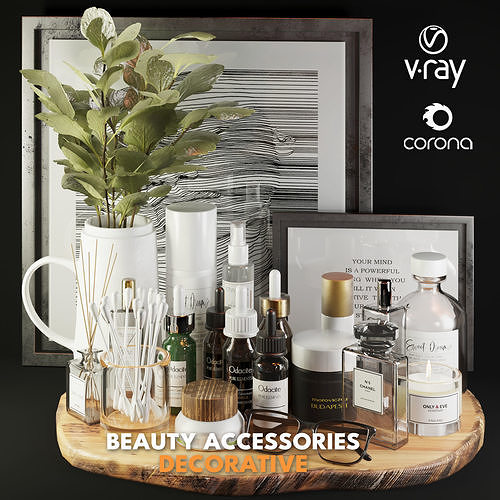 3dasset beauty accessories decor Low-poly 3D model