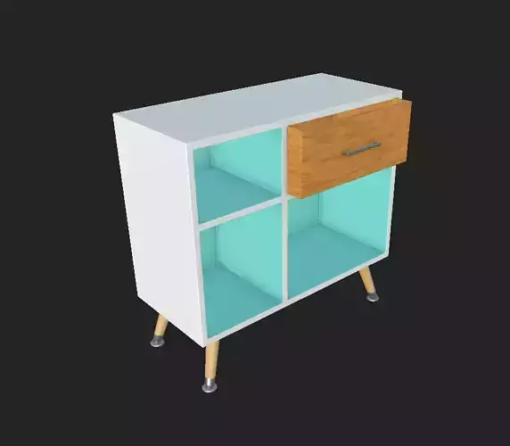 Old Furniture Makeover Low-poly 3D model