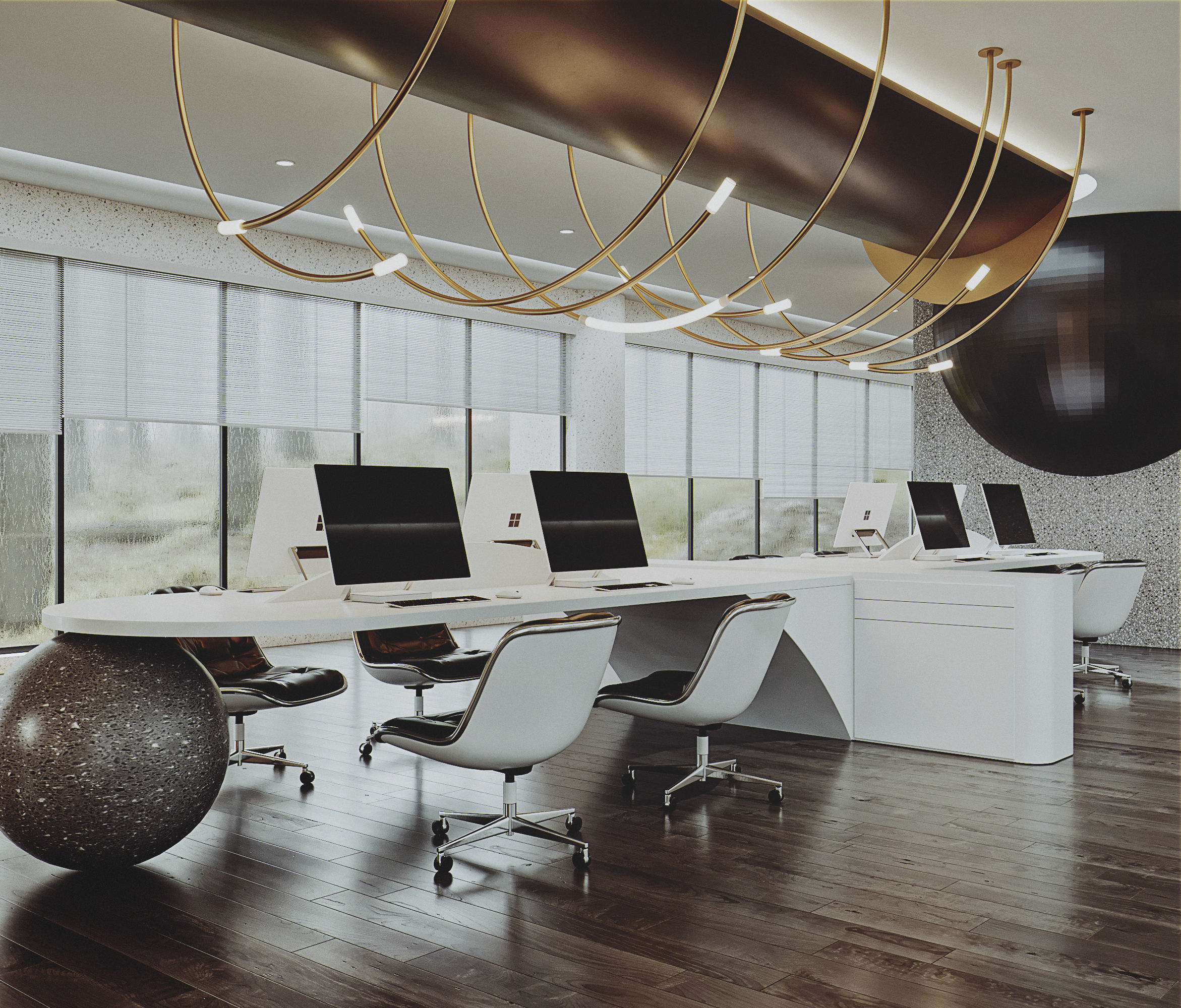 office room 3D model_3