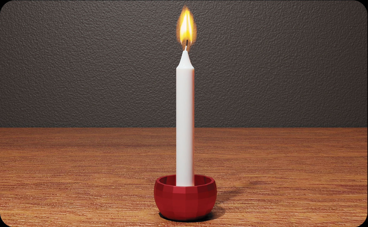 Candle Holder Design stl file for 3d printing 3D print model_2