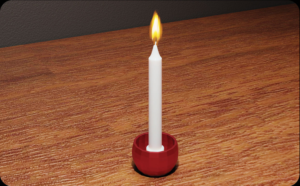Candle Holder Design stl file for 3d printing 3D print model_8
