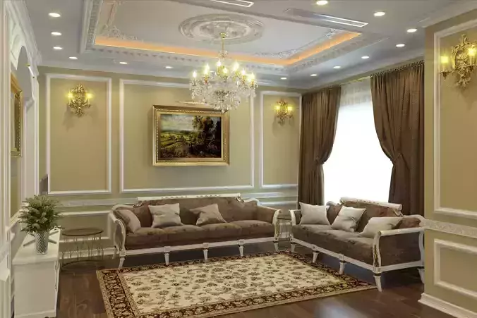 Livingroom NeoClassic 01