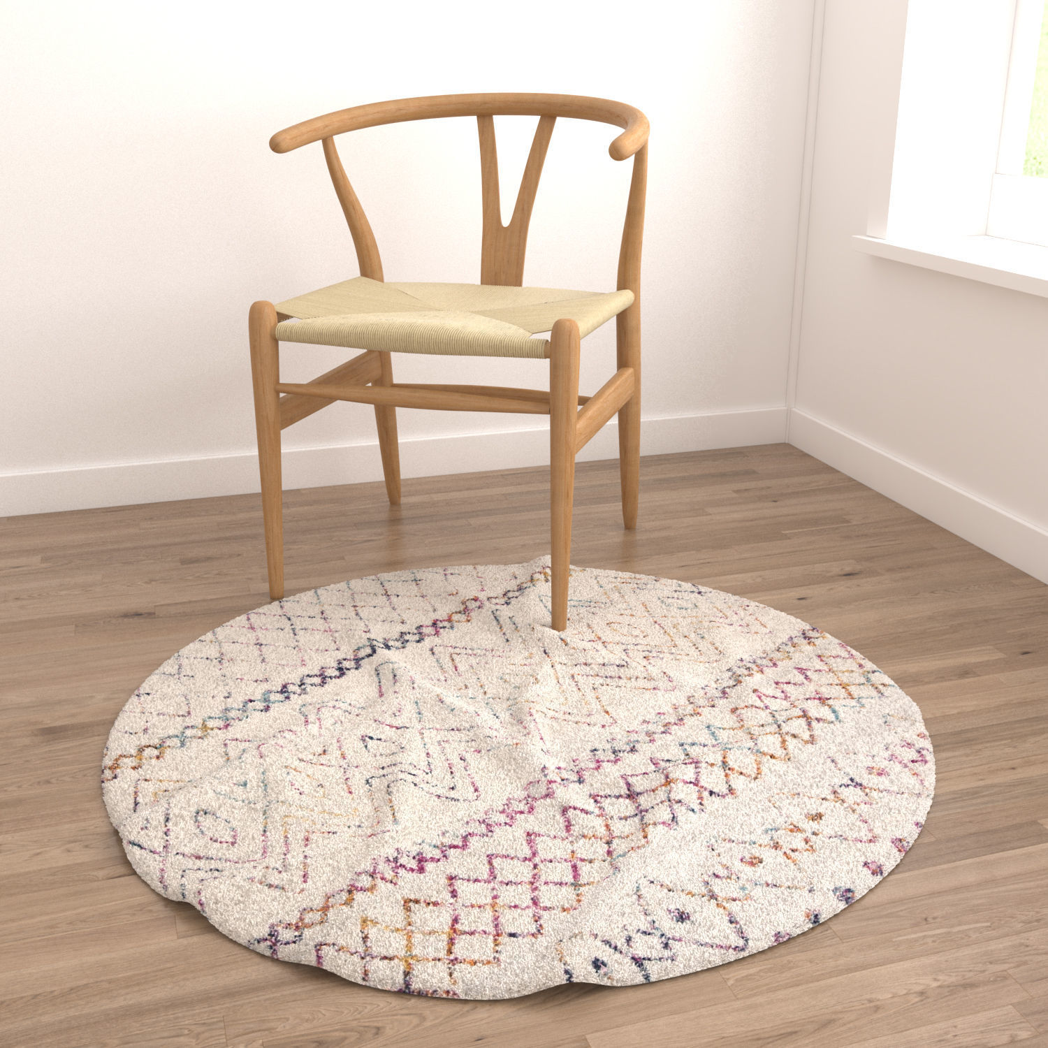 Round Rug Set 175 3D model_3