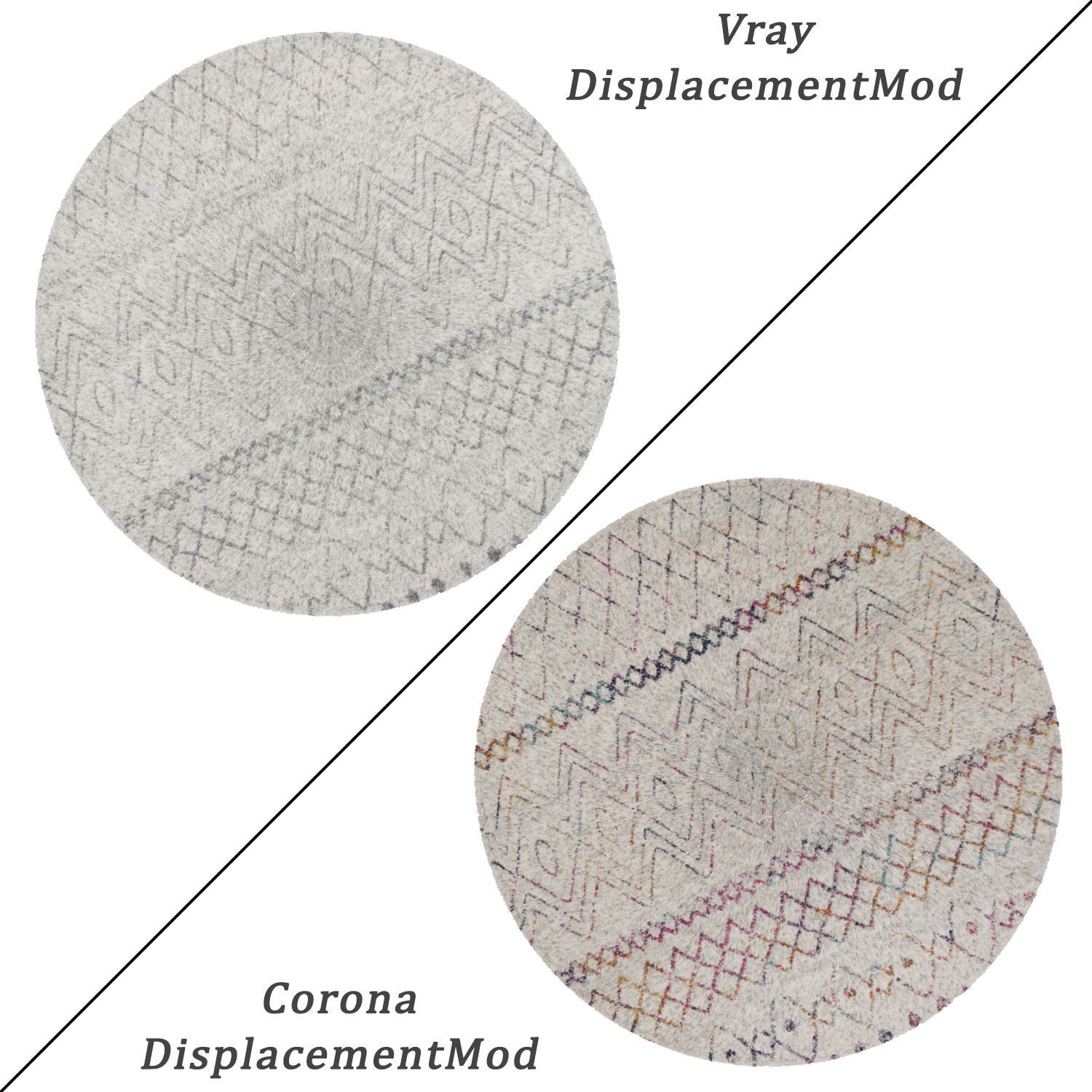 Round Rug Set 175 3D model_1