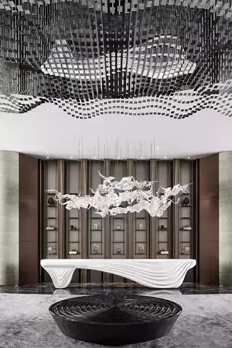 Lobby of luxury hotel for fstorm