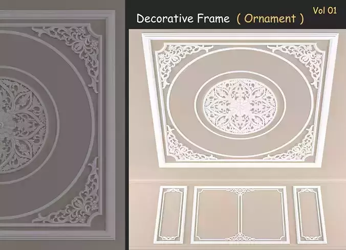 Decorative Frame  Ornament  Vol 02