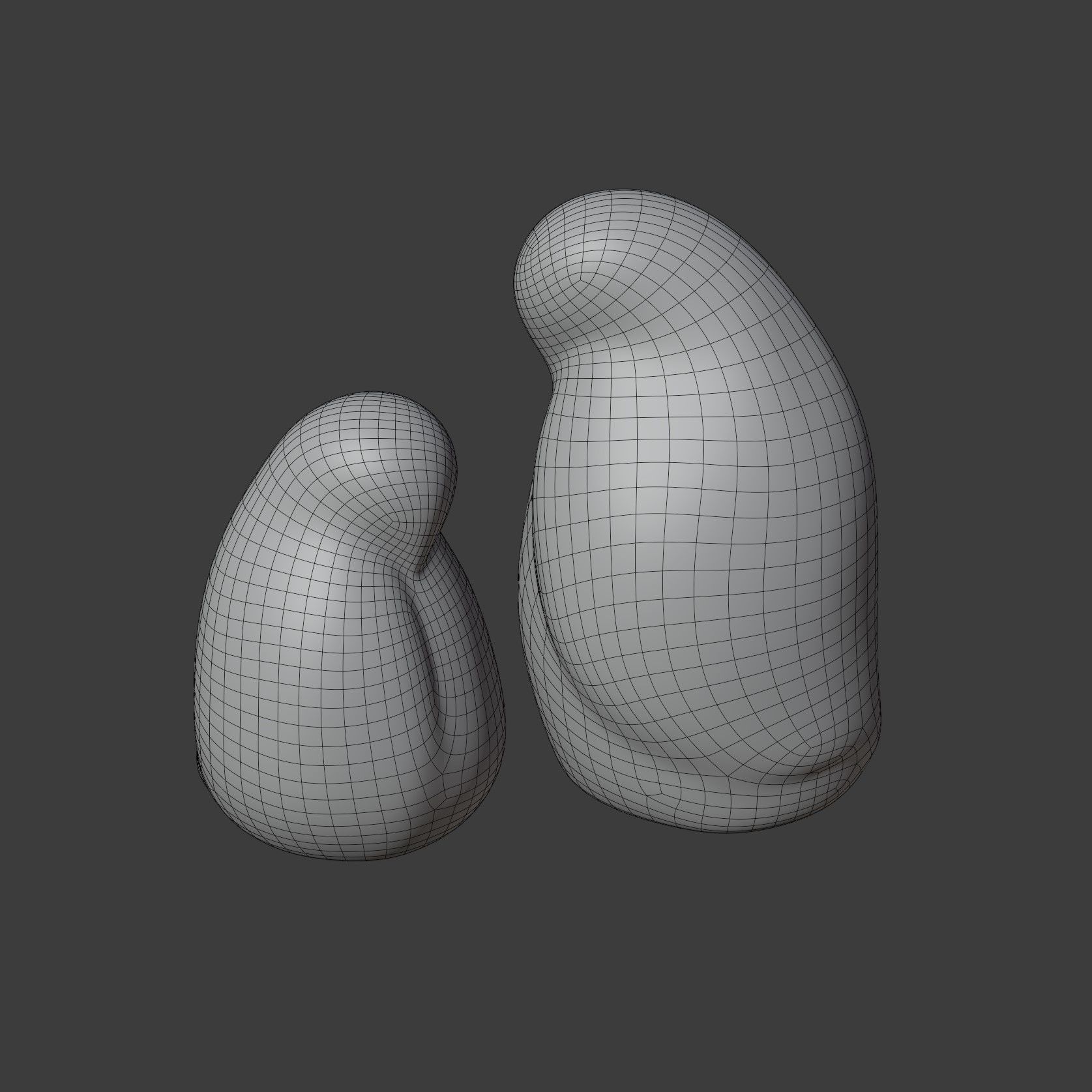 Resting Bird Figures 3D model_8