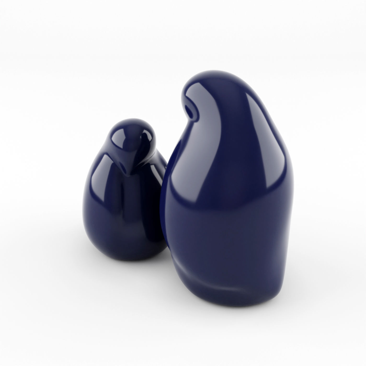 Resting Bird Figures 3D model_7