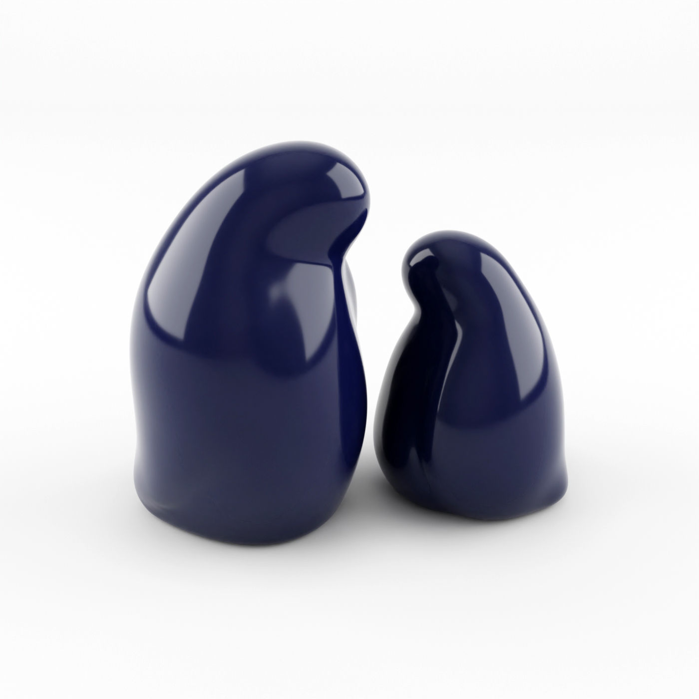 Resting Bird Figures 3D model_4