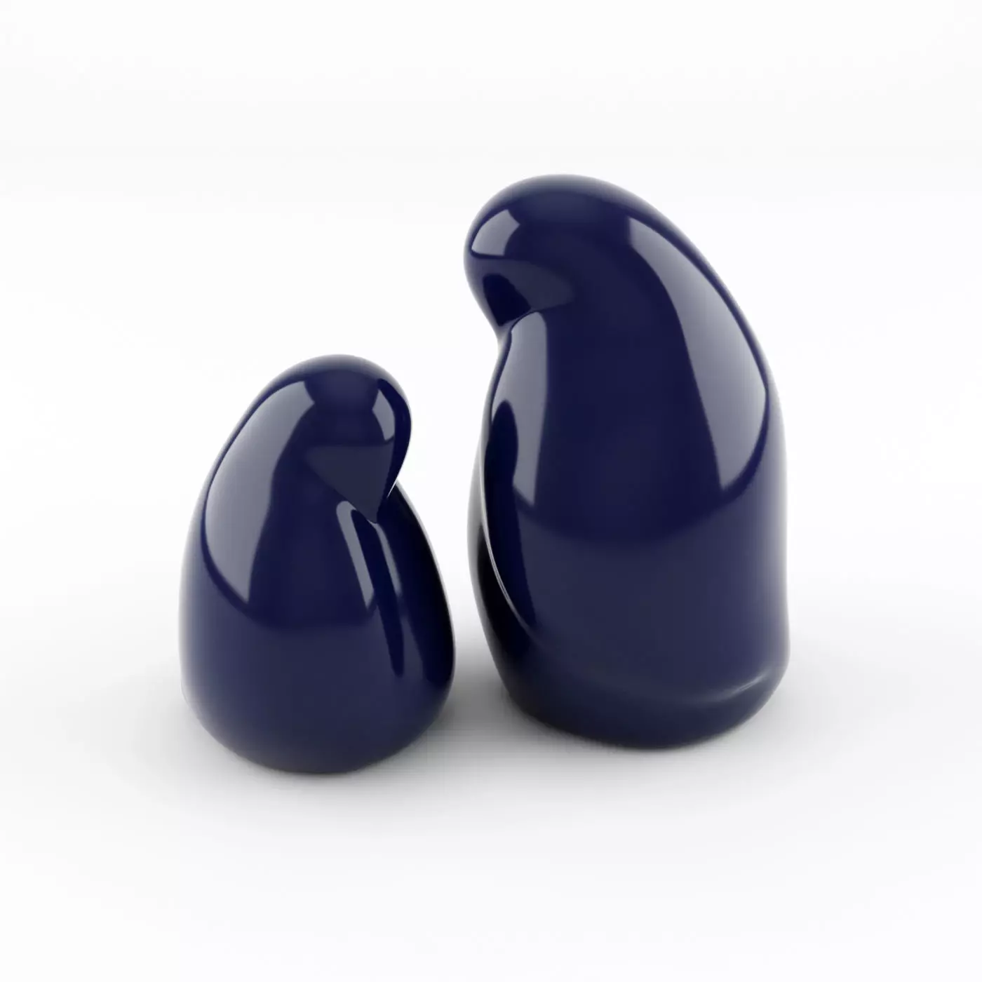 Resting Bird Figures 3D model_0