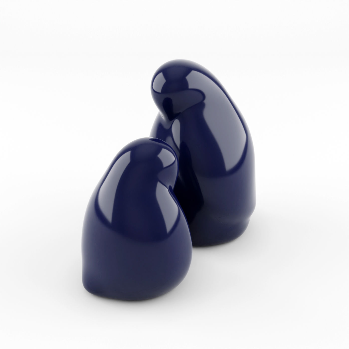 Resting Bird Figures 3D model_1