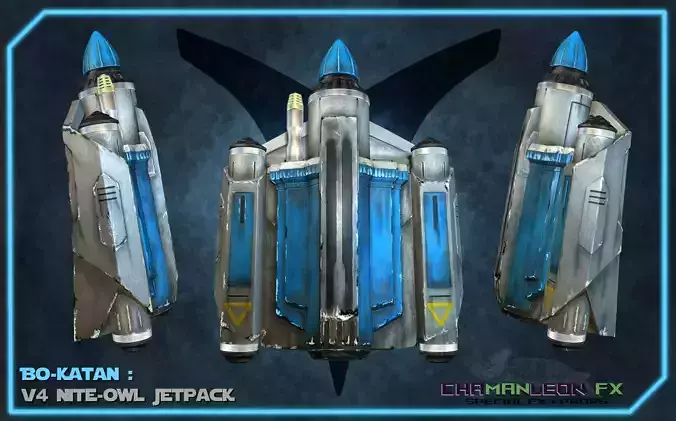 Bo Katan and Koska Reeves Jetpack The Mandalorian Cosplay 3D print model