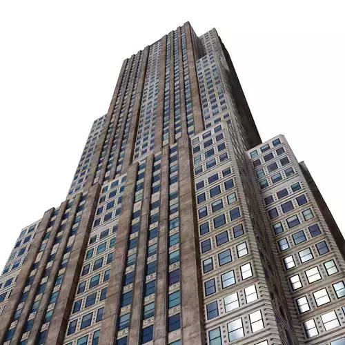 Skyscraper Building Low-poly 3D model