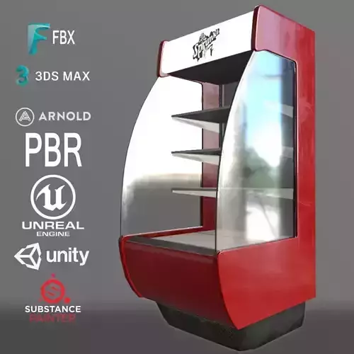 Supermarket Glass Display Refrigerator