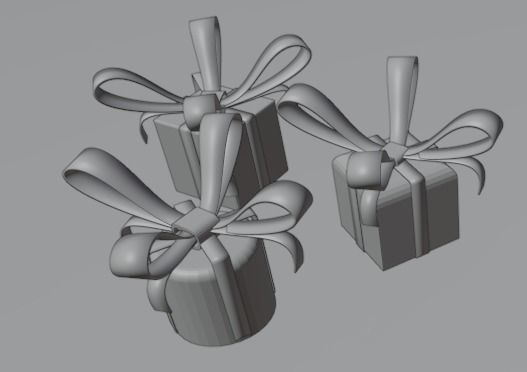 Gift wrap  3D model_3
