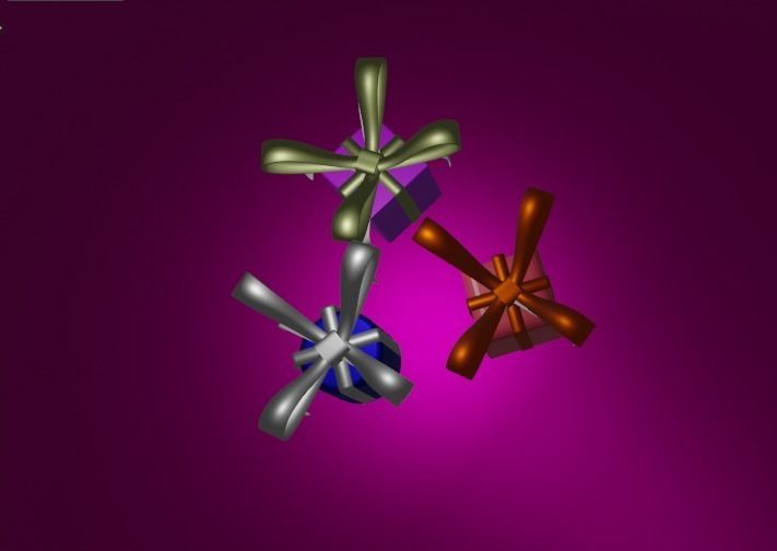Gift wrap  3D model_6