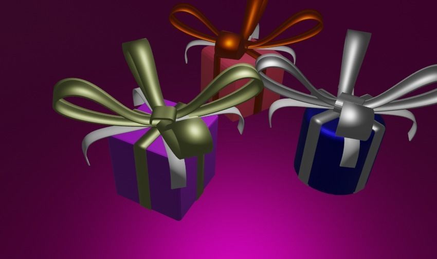 Gift wrap  3D model_7