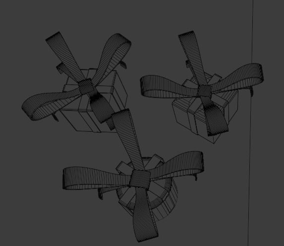 Gift wrap  3D model_1