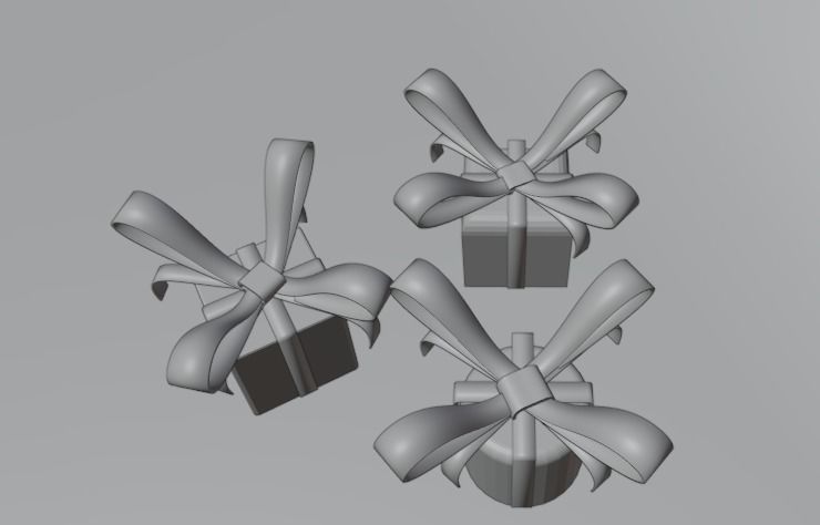 Gift wrap  3D model_4