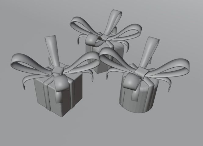 Gift wrap  3D model_2