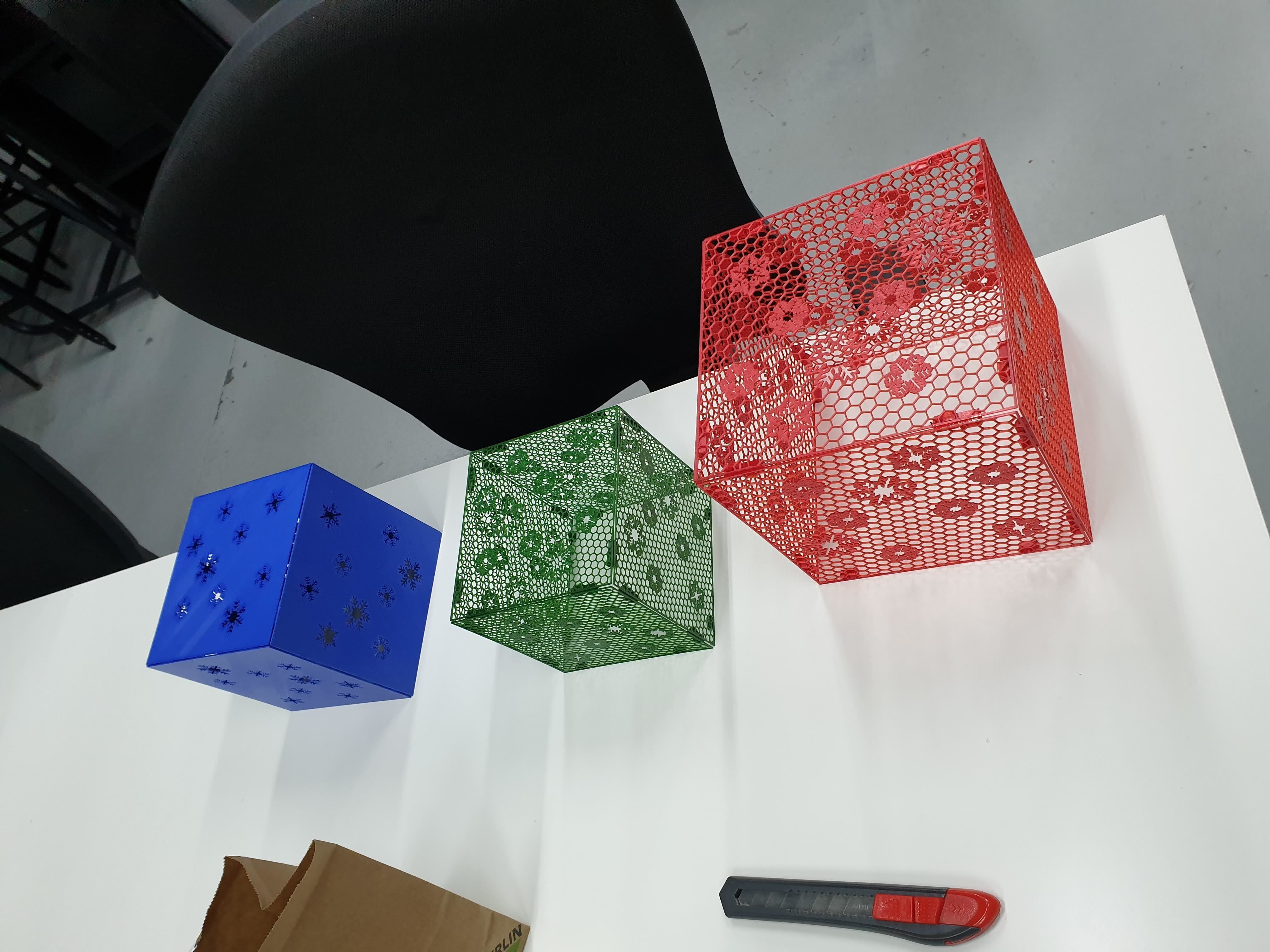 Snowflake Box 3D print model_2