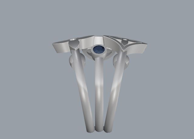 Ring and Earrings 141 3D print model_9