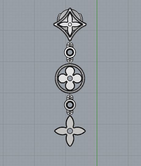 Ring and Earrings 141 3D print model_12