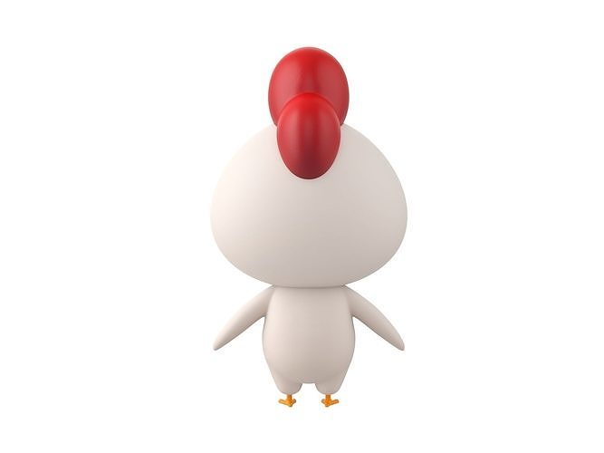 Character063 Chicken 3D model 6