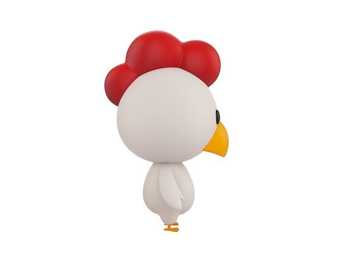 Character063 Chicken 3D model 4