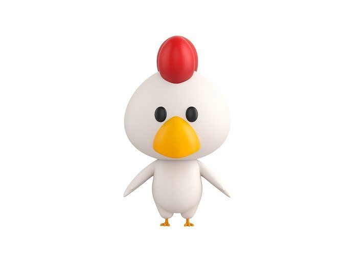 Character063 Chicken 3D model 2