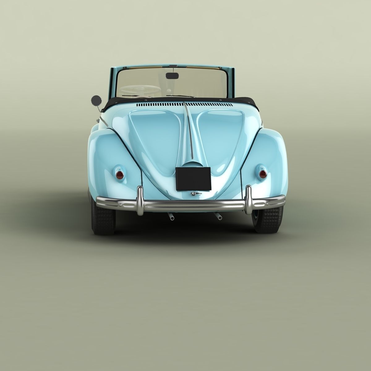 Volkswagen Beetle Hebmuller Cabriolet 3D model_3