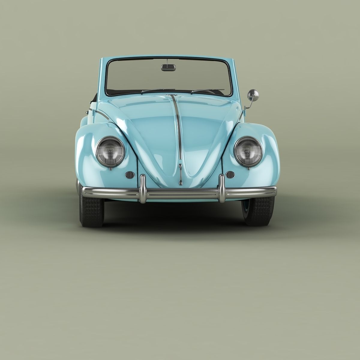 Volkswagen Beetle Hebmuller Cabriolet 3D model_4