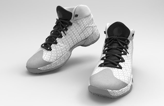 Nike- Sneakers - Basketball shoes 3D print model
