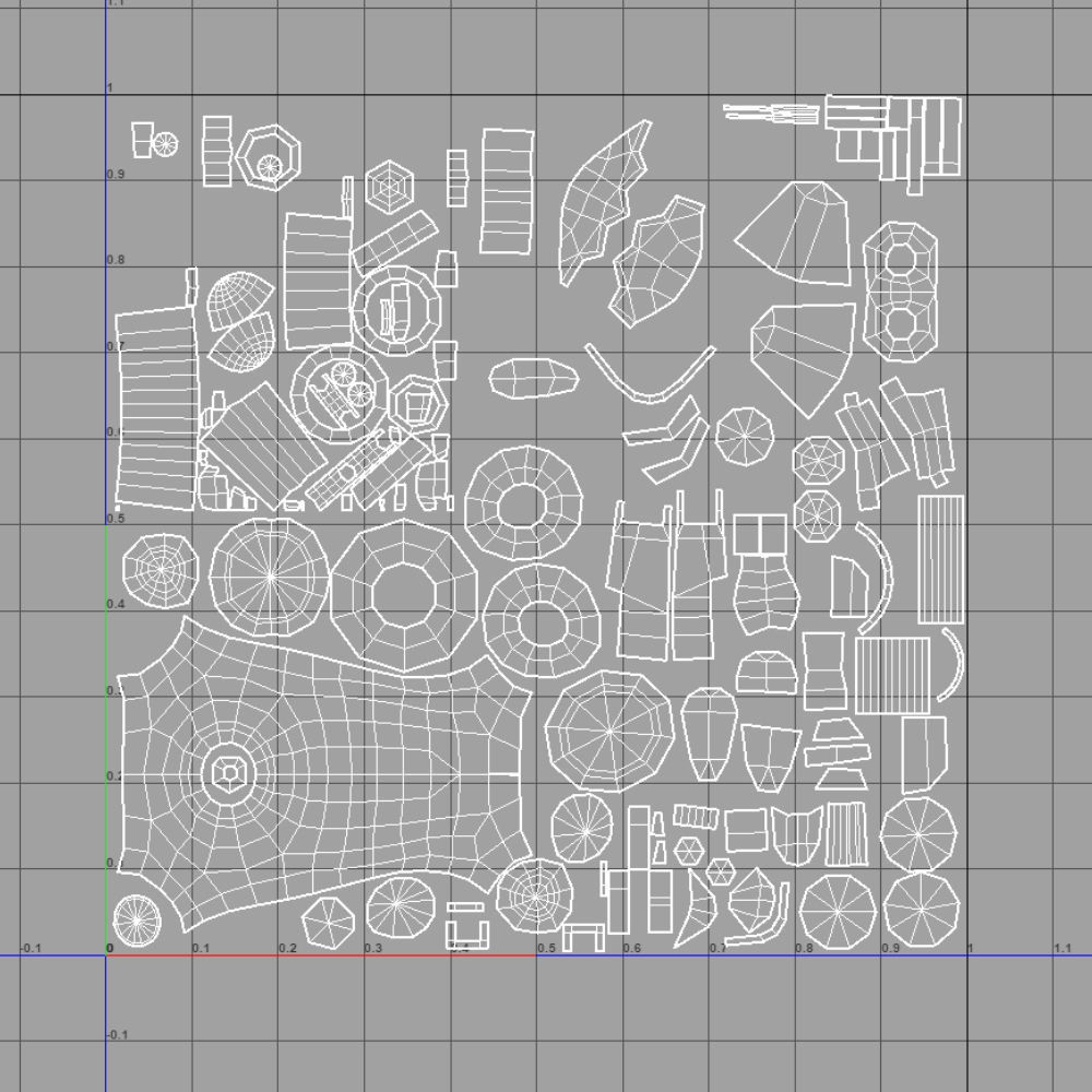 Robot low-poly Low-poly 3D model_4