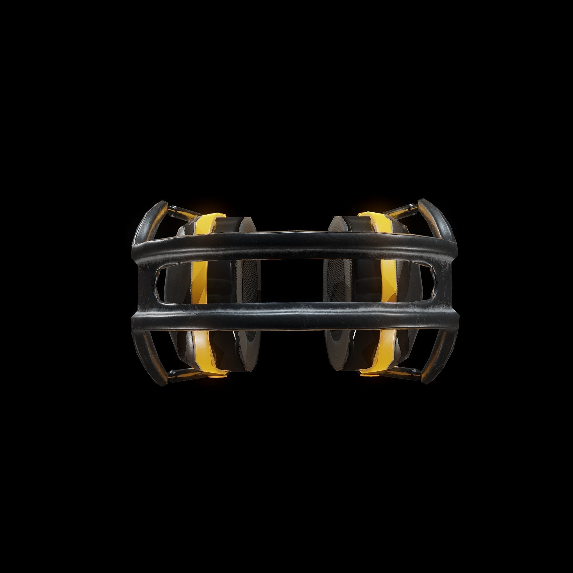 3M Peltor X-Series Ear Muffs Low-poly 3D model_1